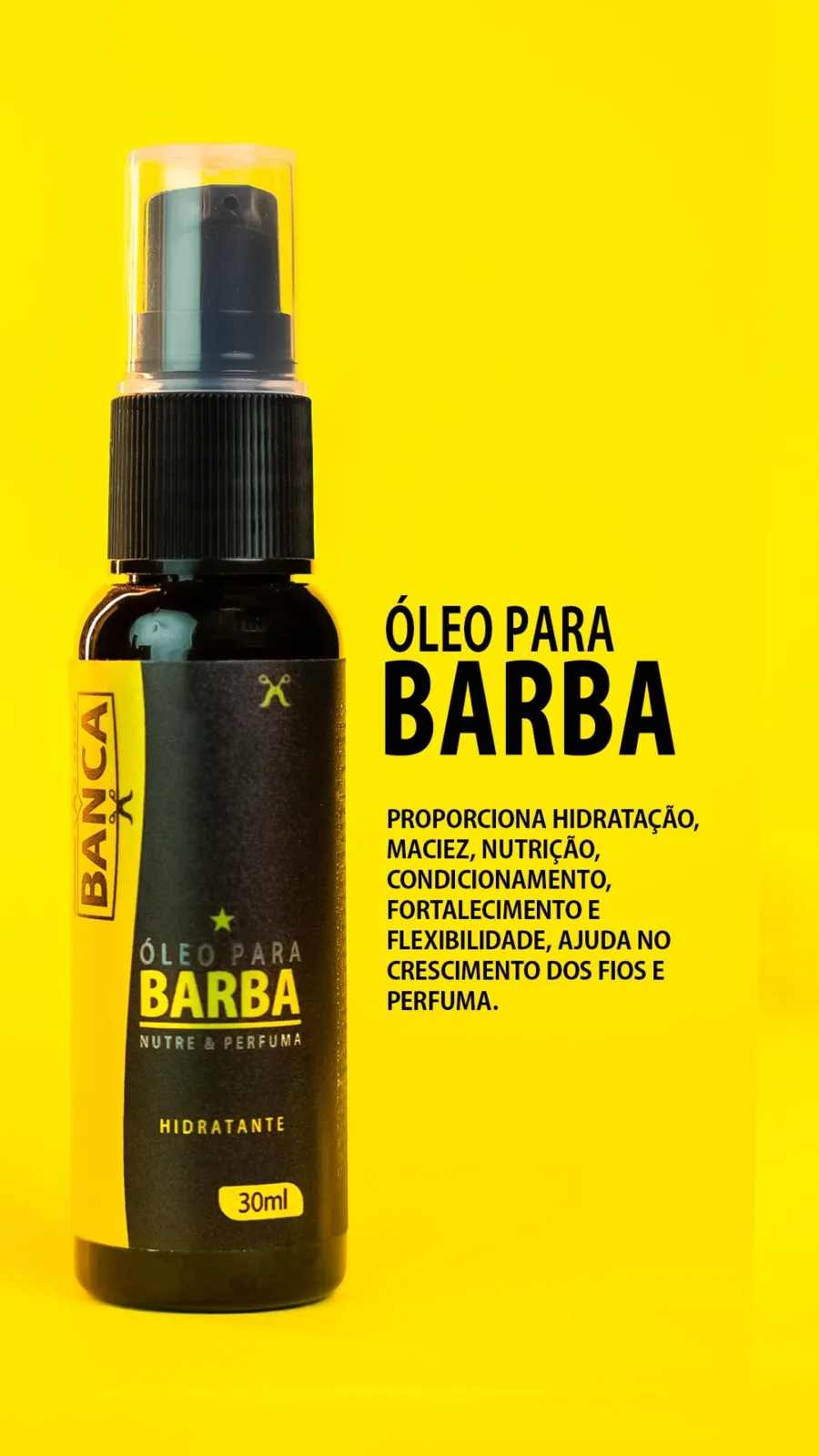 Óleo para barba da linha de produtos A Banca